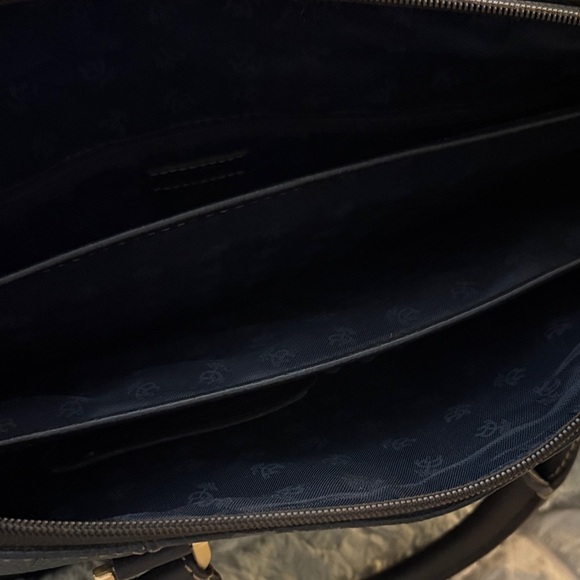 Vintage BROOKS BROTHERs Elegant Black Leather Men's Bag briefcase satchel - Picture 7 of 15